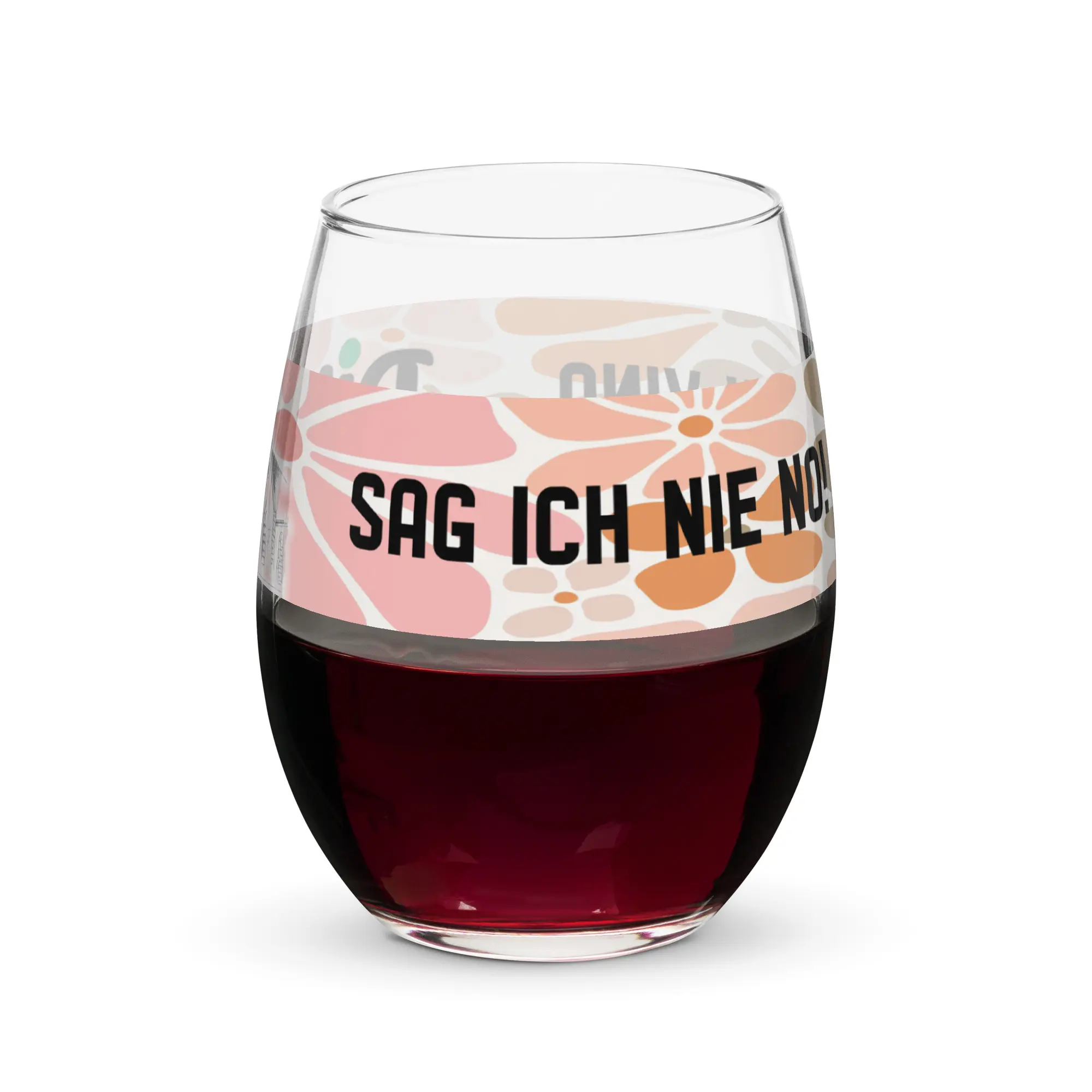 Weinglas ohne Stiel - Zu Vino sag ich nie No! – Bild 5